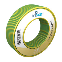CABLE LINEA FLEXIBLE AMAR/VERDE H07V-K R/10M