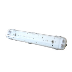 PANTALLA ESTANCA IP65 PARA 2 TUBO LED NO INCL.