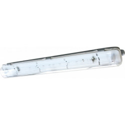 PANTALLA ESTANCA IP65 PARA 2 TUBO LED NO INCL.