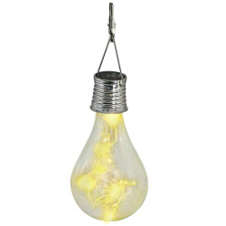 BOMBILLA SOLAR CRISTAL 4 LED
