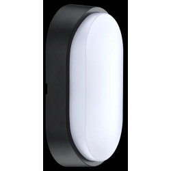 APLIQUE LED OVALADO NEGRO/ BLANCO