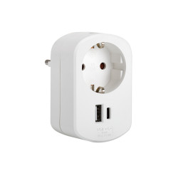 ADAPTADOR COMBI C/USB 30W A + C
