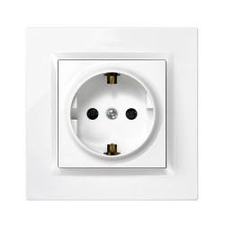BASE ENCHUFE EMPOTRAR BLANCO