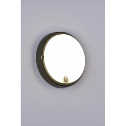 APLIQUE LED PLAFON NEGRO CON SENSOR