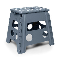 TABURETE MULTIUSO PLEGABLE GRIS