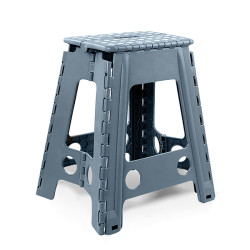 TABURETE MULTIUSO PLEGABLE GRIS