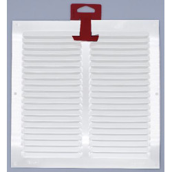 REJILLA 0,8 MM CON MOSQ LACADO BLANCO CON GANCHO