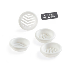 KIT 4 REJILLAS EMPOTRAR ABS BLANCO