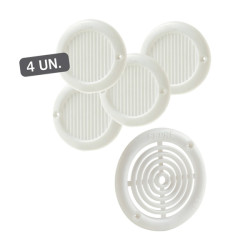 KIT 4 REJILLAS ATORNILLAR ABS BLANCO