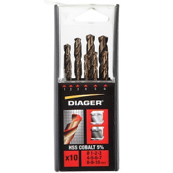 BROCAS HSS-CO JGO 10 PZS