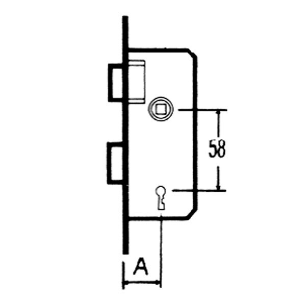 CERRADURA EMBUTIR F/ LATON