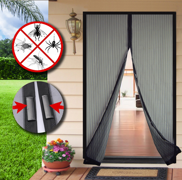 MOSQUITERA CON VELCRO/IMAN NEG