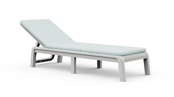 TUMBONA PP 4P MALLORCA BCO + COJIN BLUE