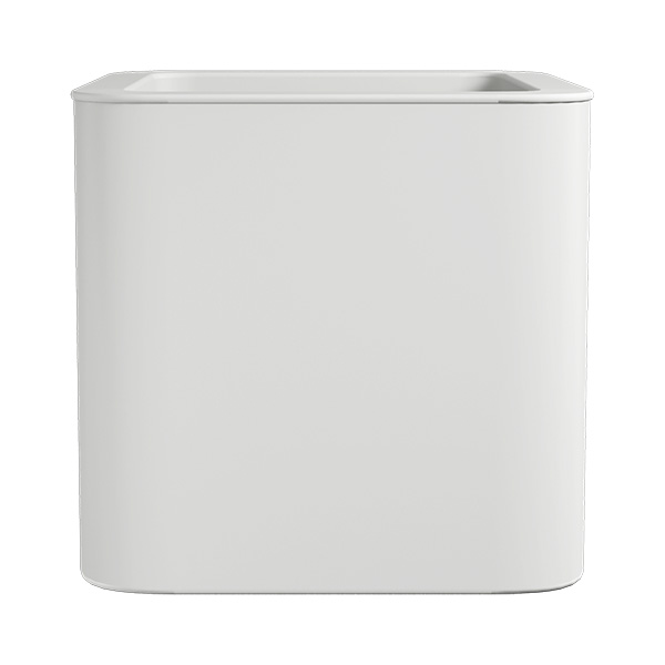 JARDINERA CUADRADA BLANCA