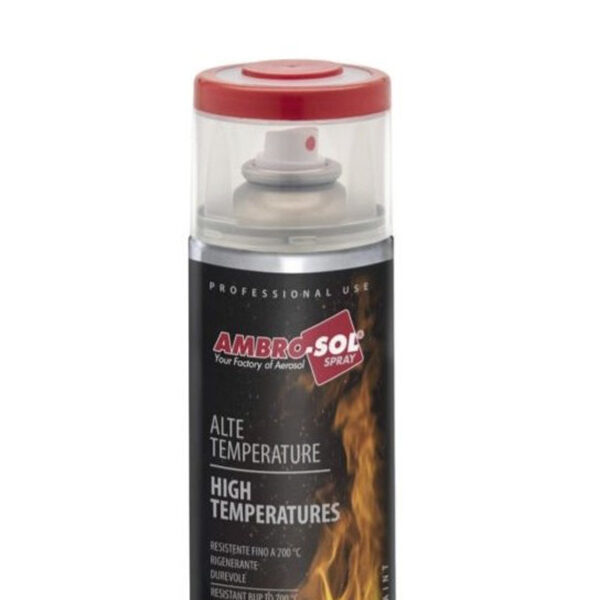 PINTURA SPRAY ANTICALORICA NEGRO MATE