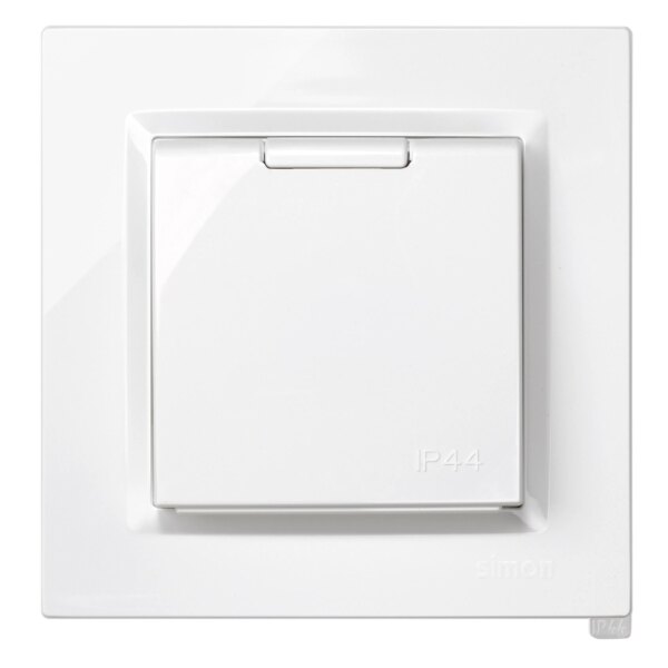 BASE ENCHUFE EMPOTRAR BLANCO IP44