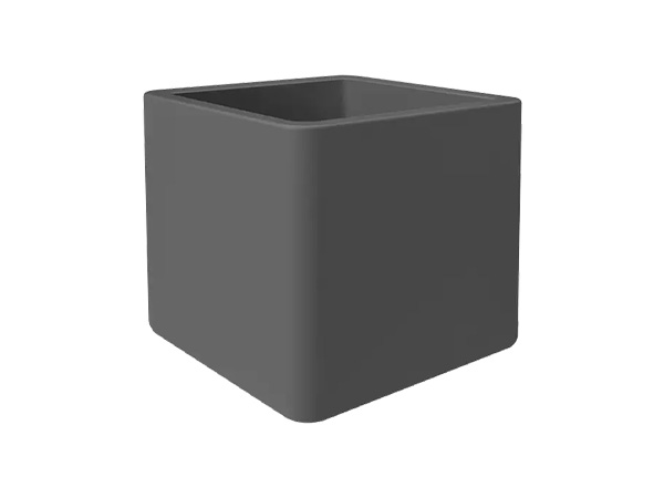 JARDINERA CUADRADA ANTRACITA