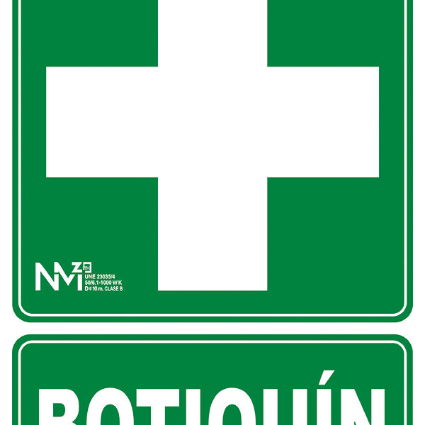 SEÑAL BOTIQUIN PVC CLASE B