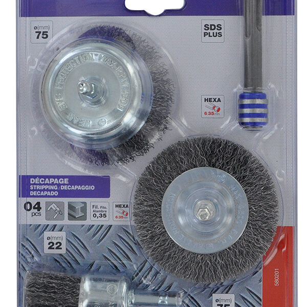 KIT PULIDO CEPILLADO HEXAG 7 PZ