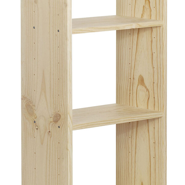 ESTANTERIA LIBRERIA GALA 4 BALDAS PINO MACIZO