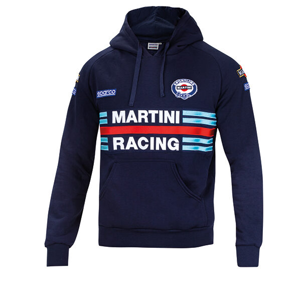 SUDADERA CAPUCHA AZUL M MARTINI