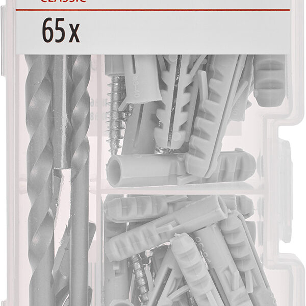 TACO + TORNILLOS SURTIDO JG. 65 PZ