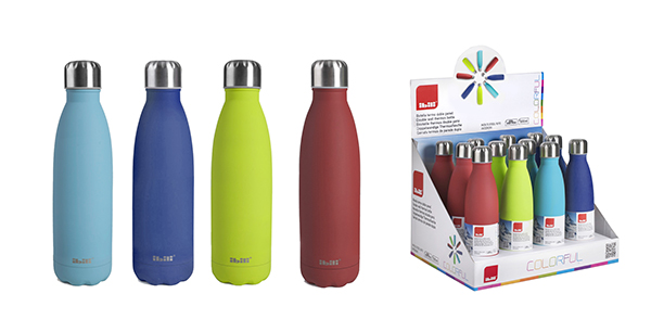 BOTELLA TERMO INOX COLORFULL DOBLE PARED